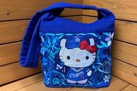 LA handmade zip tote (cat)