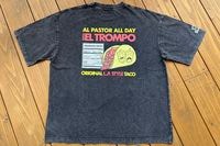 Tacos El Trompo dye washed Tshirt (adobada) / washed black