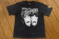 Tacos El Trompo dye washed Tshirt (trompo) / washed black