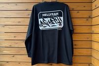 NICETY longsleeve Tshirt (hellyeah) / black x white