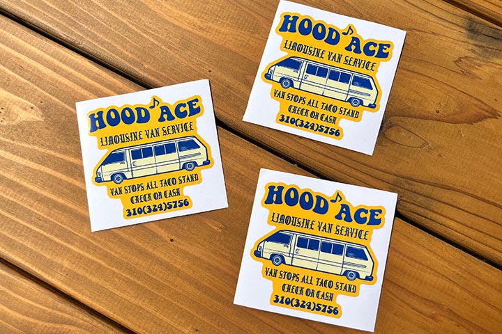 OSSANTHEHOOD vinyl sticker (hood-ace) 