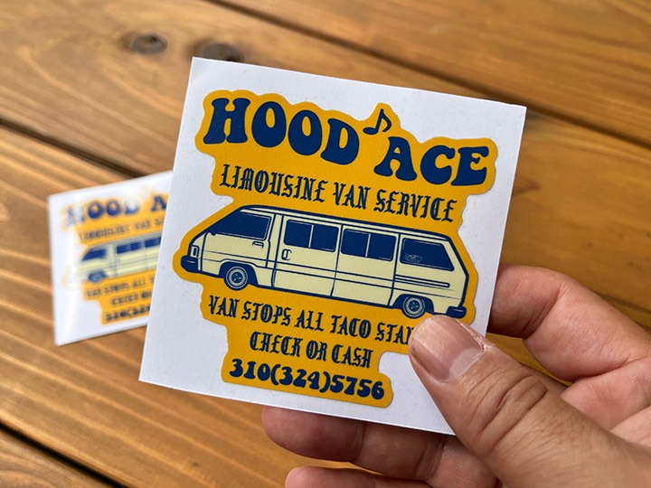 OSSANTHEHOOD vinyl sticker (hood-ace) 