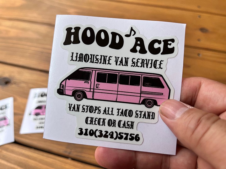 OSSANTHEHOOD vinyl sticker (hood-ace) 