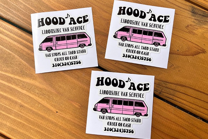 OSSANTHEHOOD vinyl sticker (hood-ace) 