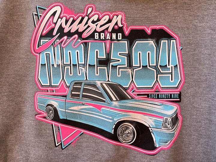 Cruiser brand pullover hoodie (nicety) / gray