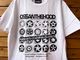 OSSANTHEHOOD 7.2oz heavyweight Tshirt (rim) / white x black