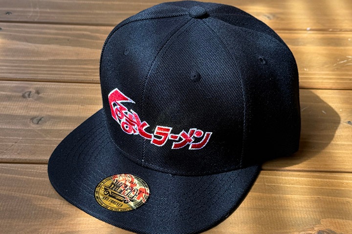 OSSANTHEHOOD snapback cap (����ޤ�) / black x red