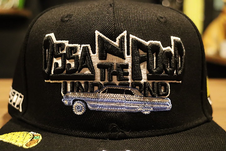 OSSANTHEHOOD snapback cap (car & tacos) / black