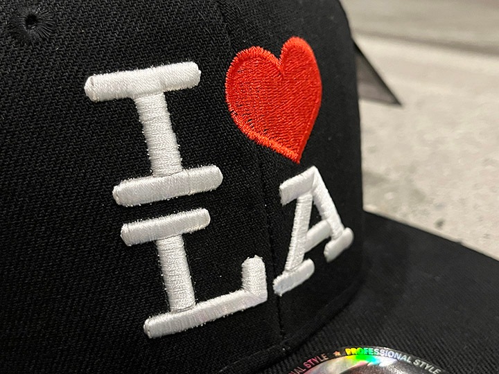 I love LA snapback cap / black