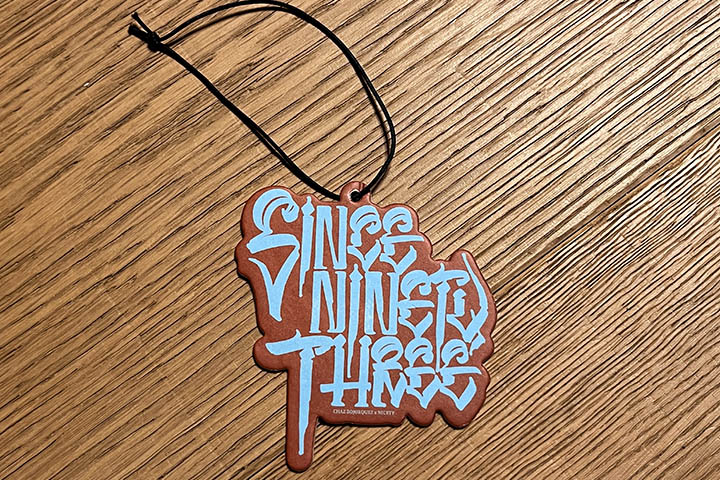 NICETY "SINCE NINETY THREE" air freshener / br