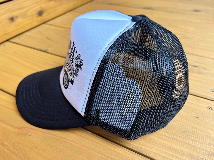 OCA mesh trucker cap (samurai) / white & black