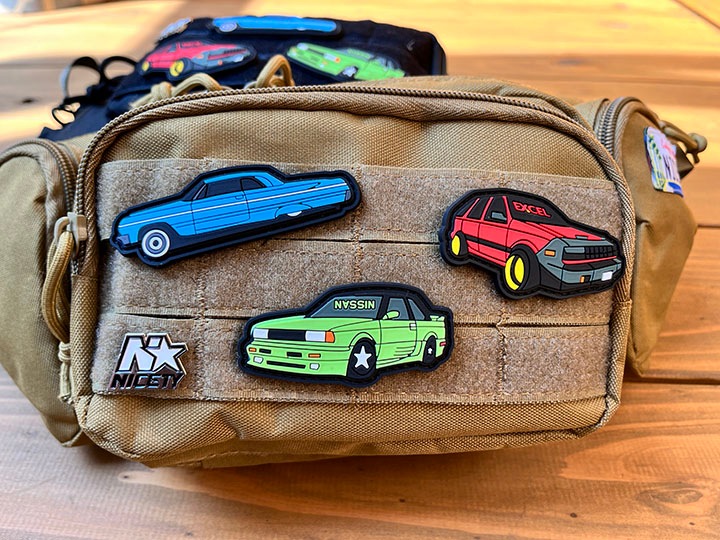 NICETY patched sling bag / khaki 