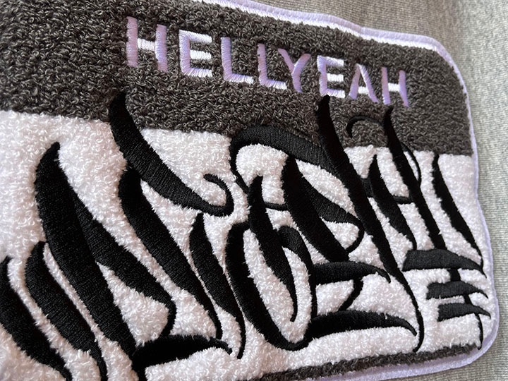 NICETY 12oz. crewneck sweat (hellyeah) / gray