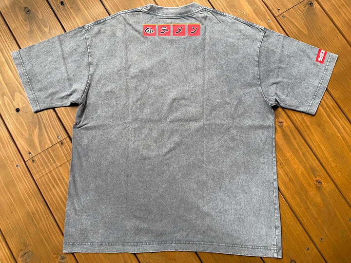 OSSANTHEHOOD dye washed Tshirt (����ޤ�) / light gray