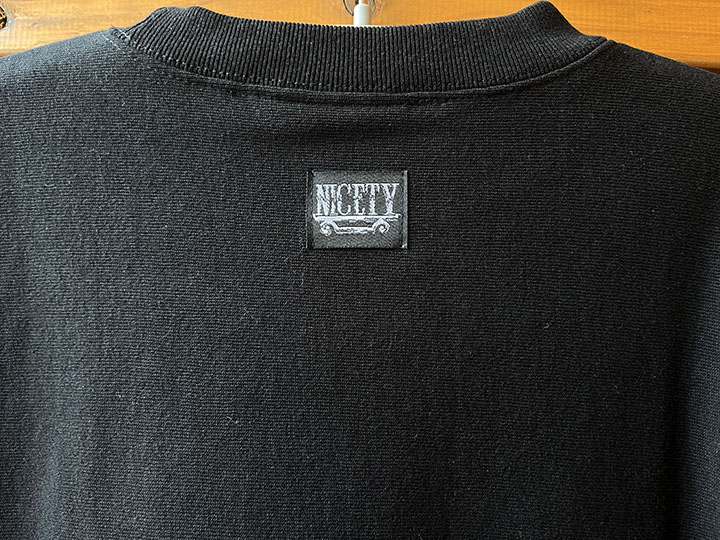 NICETY 12oz. crewneck sweat (hellyeah) / black