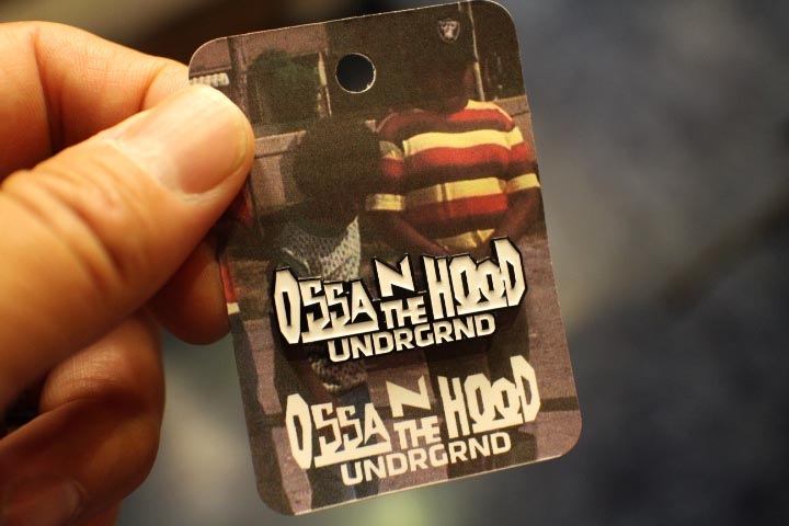OSSANTHEHOOD logo pins