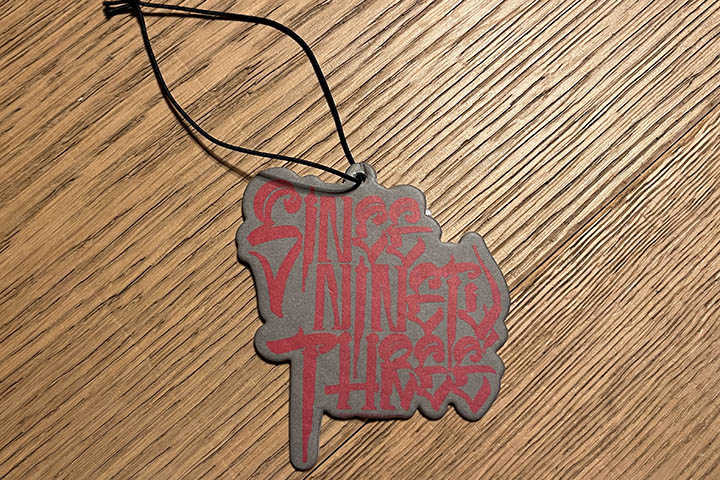 NICETY "SINCE NINETY THREE" air freshener / rd