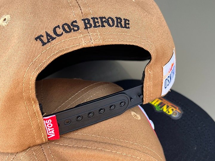 OSSANTHEHOOD snapback cap (vatos) / camel & black