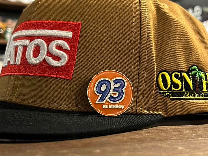 OSSANTHEHOOD snapback cap (vatos) / camel & black