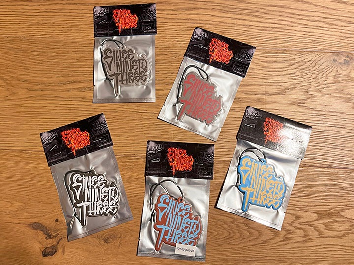 NICETY "SINCE NINETY THREE" air freshener / ylw