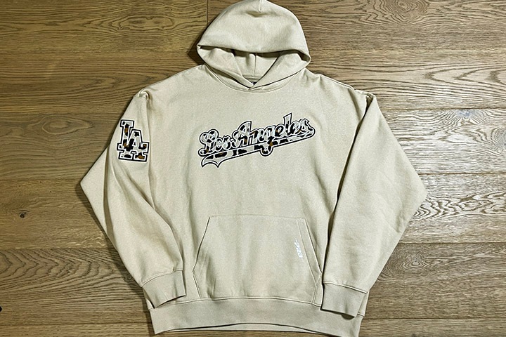 PRO STANDARD LA DODGERS pullover hood (leopard) / beige