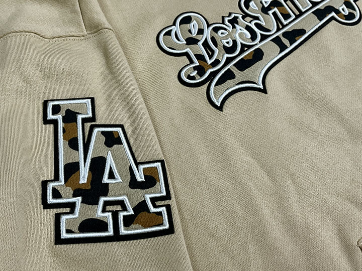 PRO STANDARD LA DODGERS pullover hood (leopard) / beige
