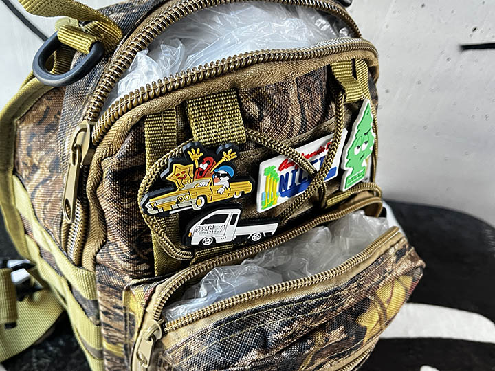 OSSANTHEHOOD camo sling bag (real tree)