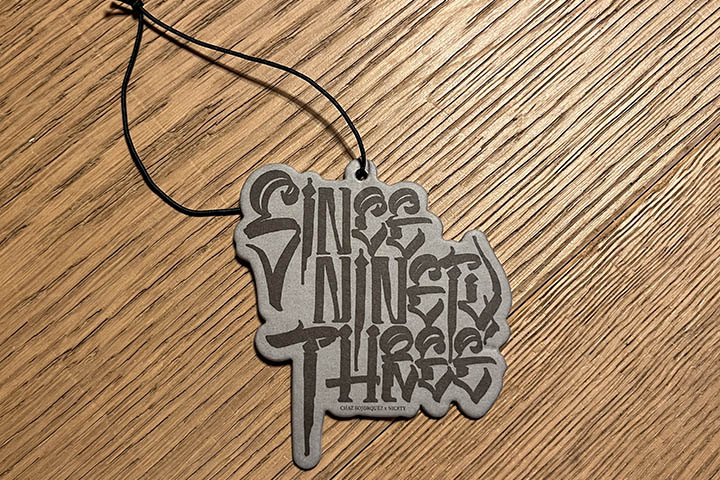 NICETY "SINCE NINETY THREE" air freshener / gy