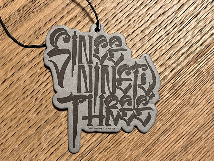 NICETY "SINCE NINETY THREE" air freshener / gy