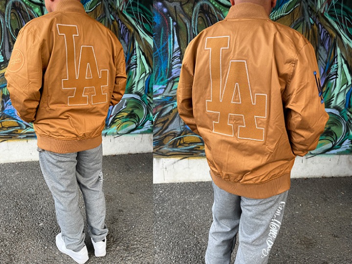 PRO STANDARD LA DODGERS cotton twill jacket / brown