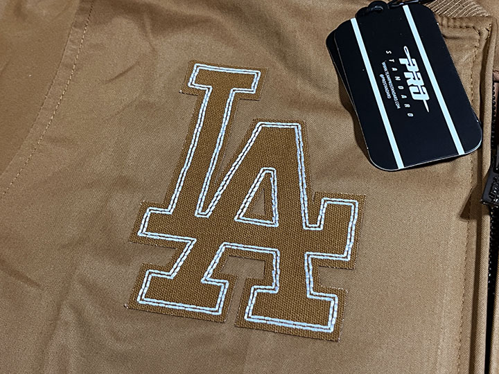 PRO STANDARD LA DODGERS cotton twill jacket / brown