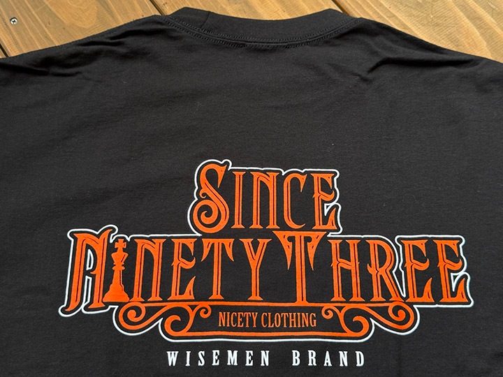 WISEMEN brand Tshirt (since) / black