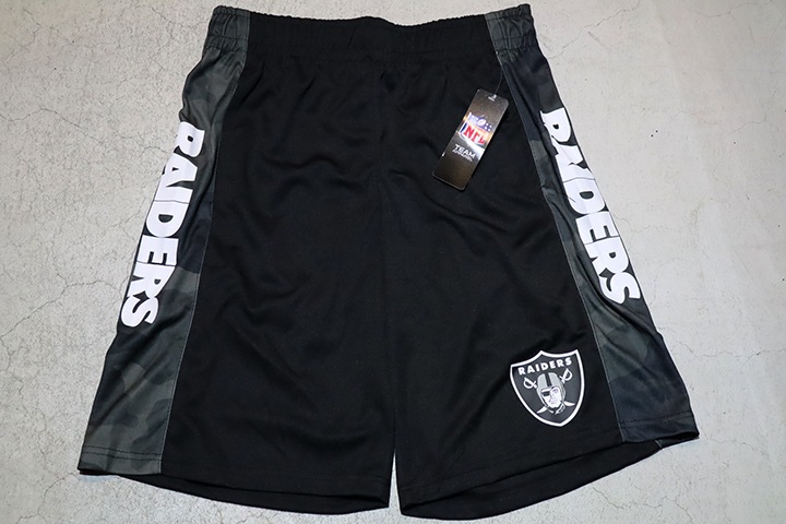 RAIDERS official nylon shorts (raid) / black & camo line