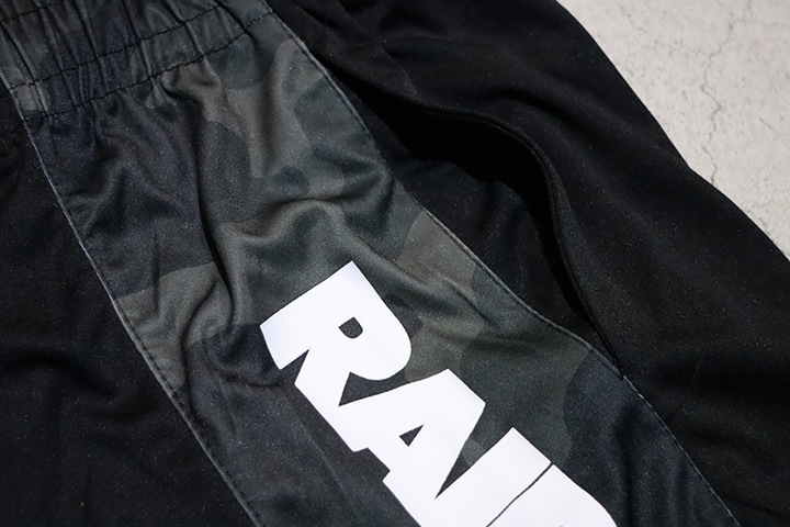 RAIDERS official nylon shorts (raid) / black & camo line