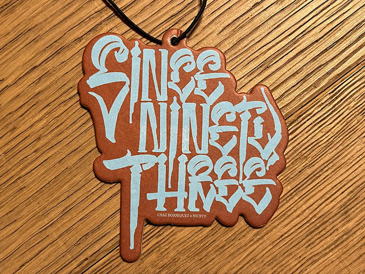 NICETY "SINCE NINETY THREE" air freshener / 5å