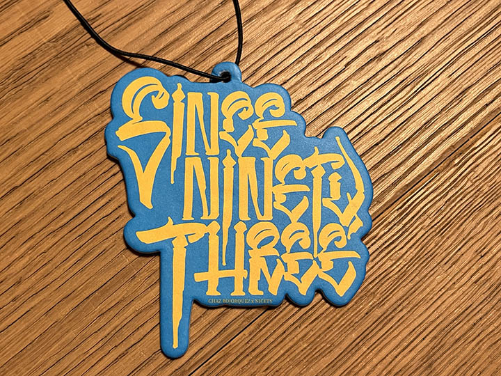 NICETY "SINCE NINETY THREE" air freshener / 5å