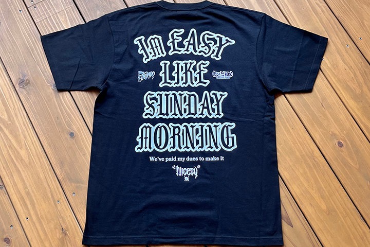 NICETY 7.2oz heavyweight Tshirt (easy) / black x white