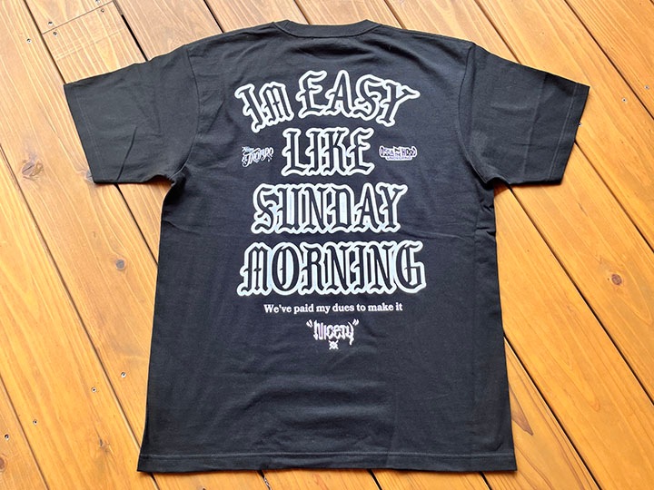 NICETY 7.2oz heavyweight Tshirt (easy) / black x white