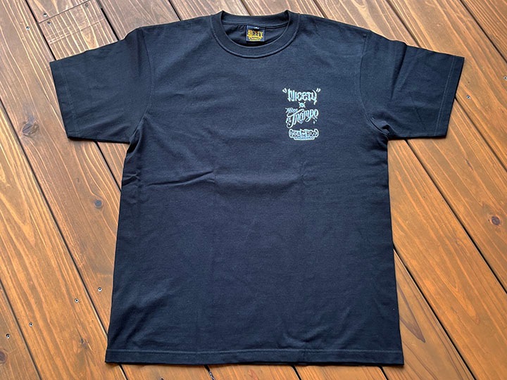 NICETY 7.2oz heavyweight Tshirt (easy) / black x white