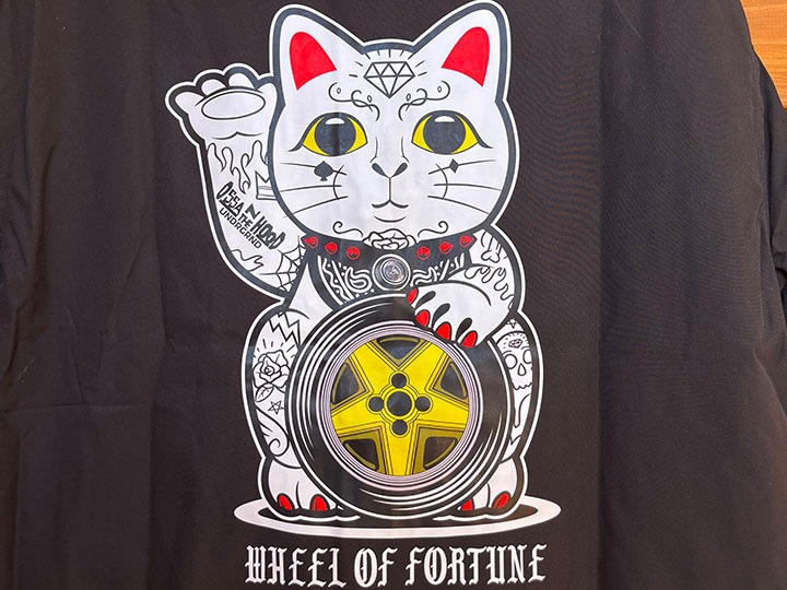 OSSANTHEHOOD coach jacket (lucky cat) / black