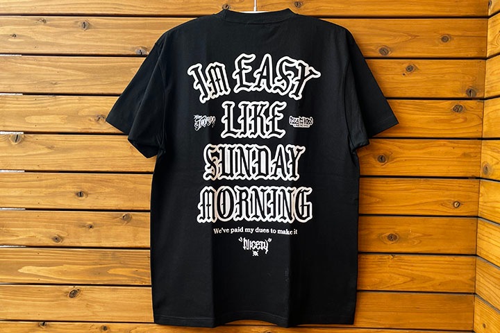 NICETY 7.2oz heavyweight Tshirt (easy) / black x white