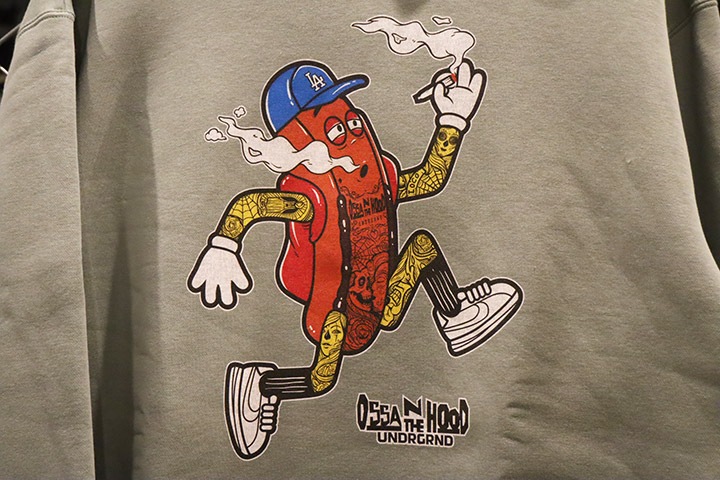 OSSANTHEHOOD pullover hood (fosho) / light green