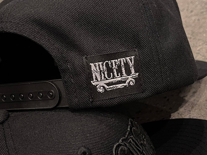 NICETY "SINCE NINETY THREE" snapback cap (bkbk) / black