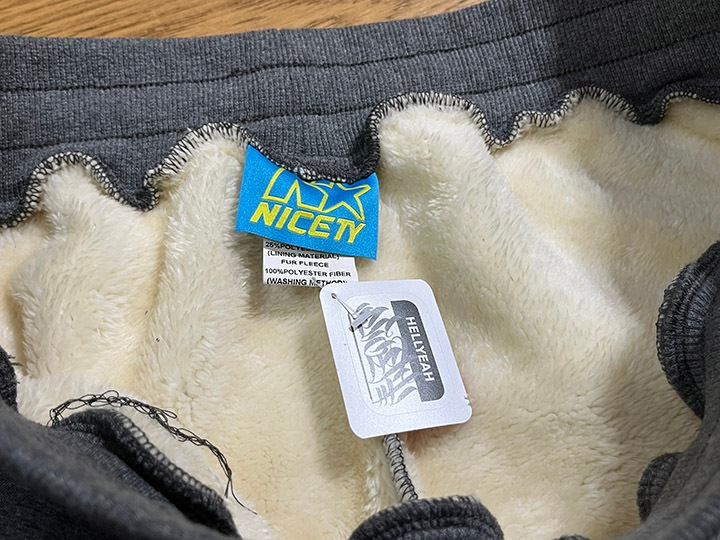 NICETY blanket jogger pants (star 2024) / charcol gray