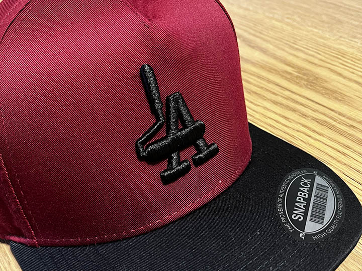 PHAT CAPS snapback cap / burgandy x bk