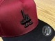 PHAT CAPS snapback cap / burgandy x bk
