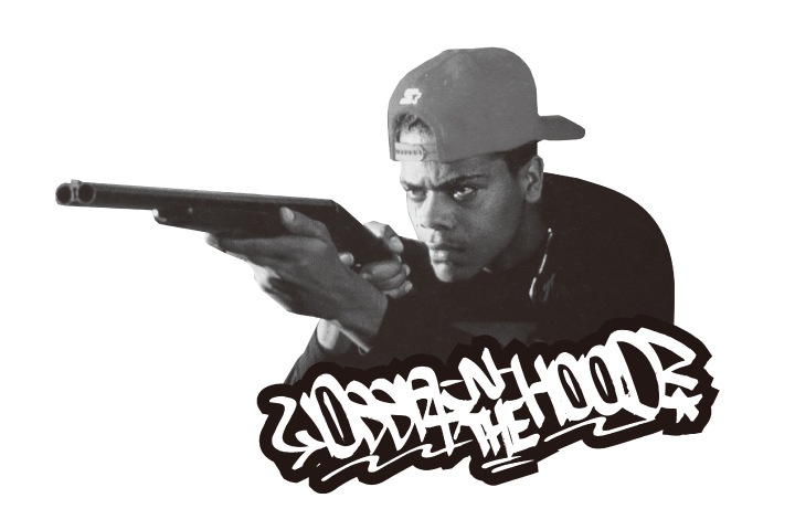 OSSANTHEHOOD vinyl sticker (gunman)