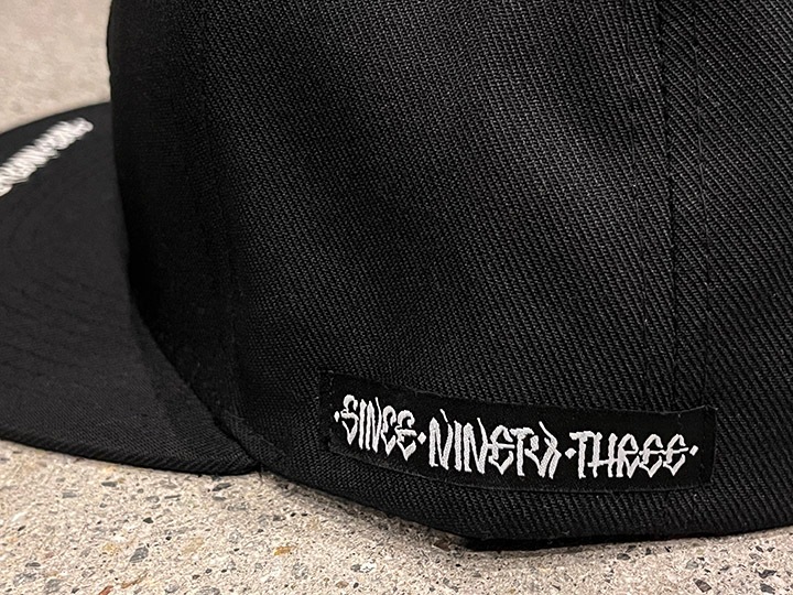 NICETY "SINCE NINETY THREE" snapback cap (bkwht) / black