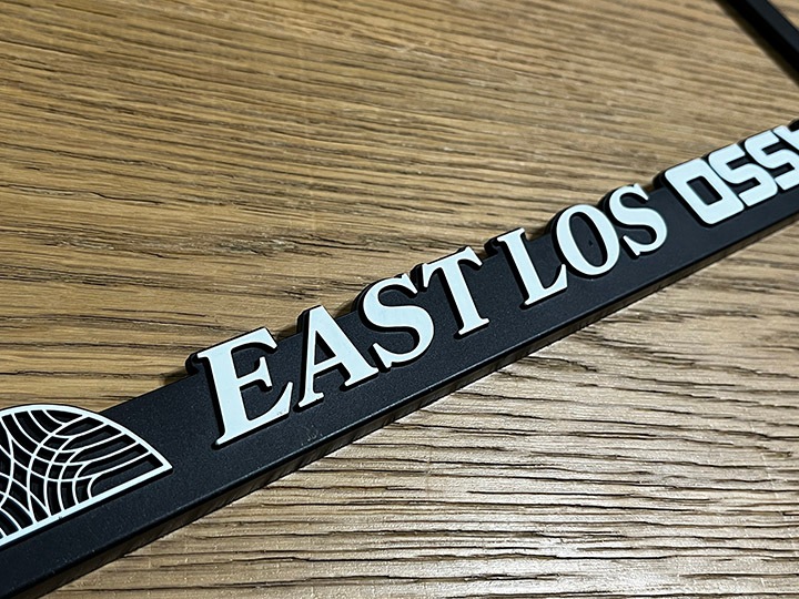 OSSANTHEHOOD license plate frame (east los) 2祻å