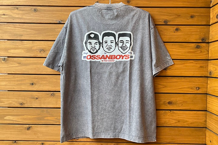 OSSANTHEHOOD Tshirt (ossanboys) / gray washed